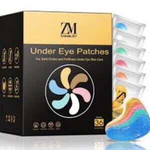Under Eye Patches for Dark Circles and Puffy Eyes (36 Pairs), Golden Eye Mask